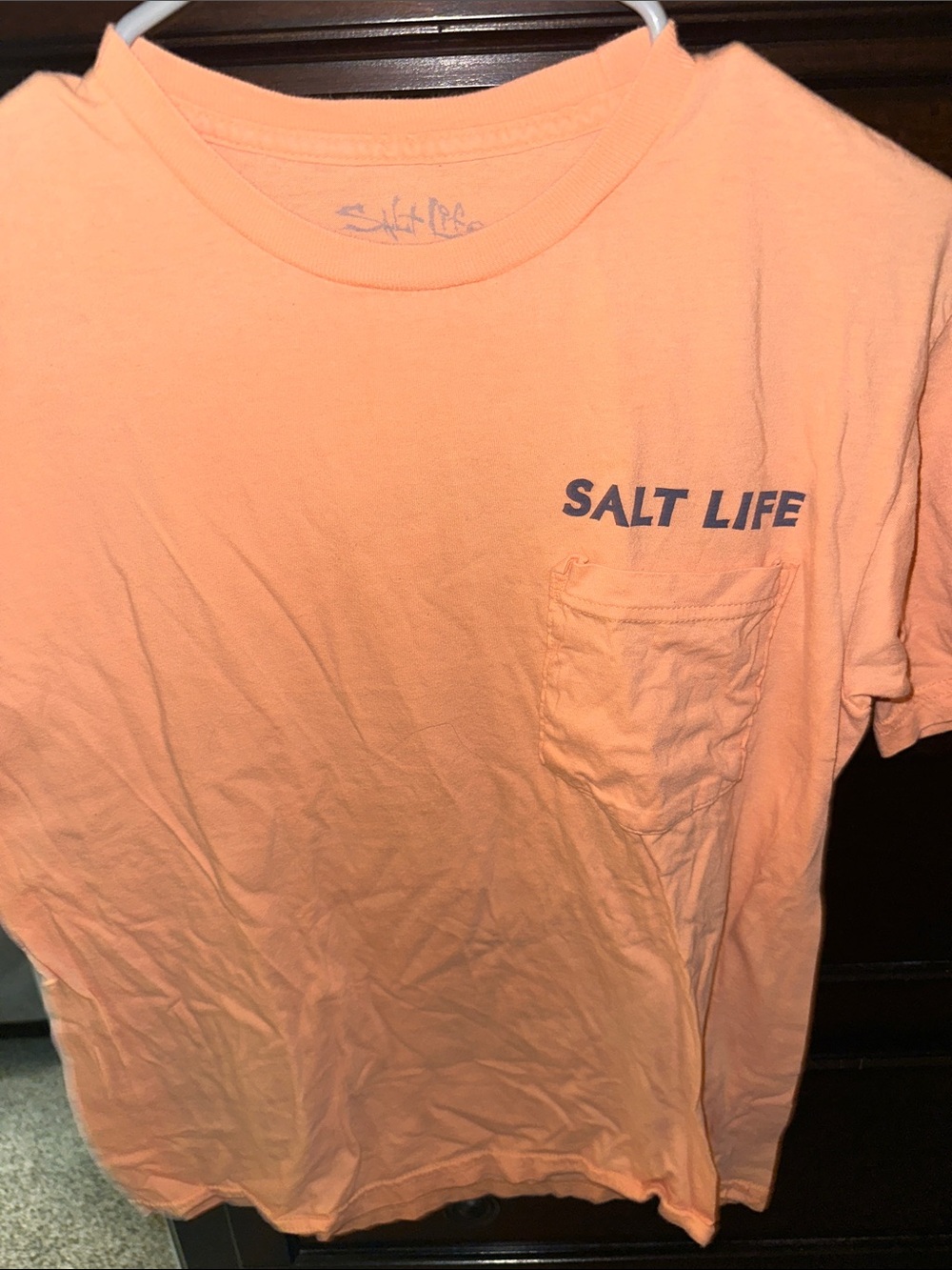 Salt Life Men’s Peach Short Sleeve Pocket Tee